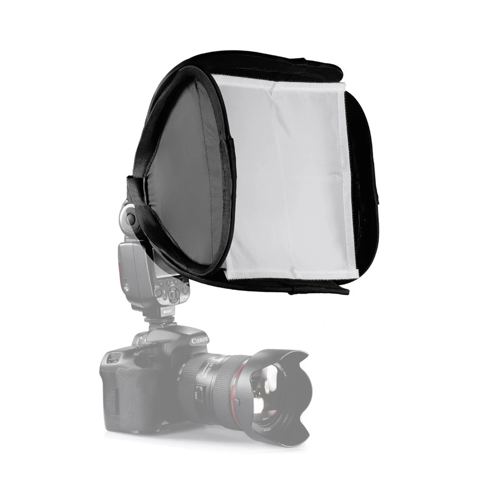 

Photographic equipment Universal Portable 23*23cm Flash diffuser Soft box for every kind camera 9*9(in)