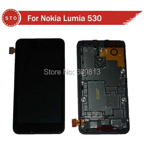 

For Nokia Lumia 530 LCD Display Touch Digitizer Screen Assembly with frame Free Shipping