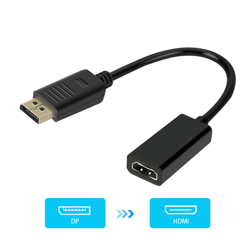Порт дисплея штекер к женскому HDMI кабель конвертер адаптер DP к HDMI адаптер для проектор дисплей ноутбука ТВ 4K* 2K 1080P