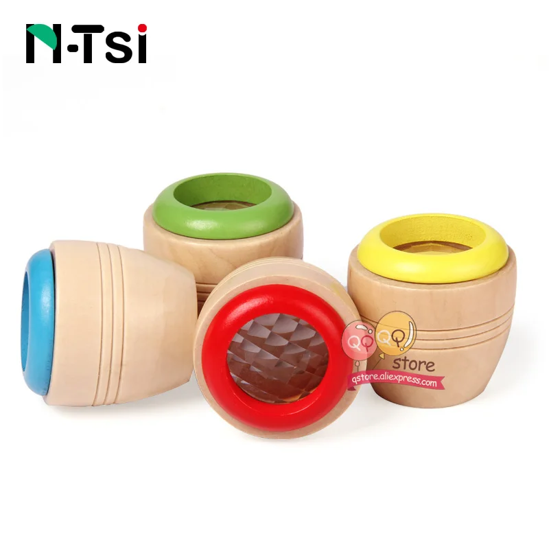 

N-Tsi Magic Wooden Kaleidoscopes Fun Toys for Children Kids Gift Preschooler Prism Montessori Early Learning Educational Puzzle
