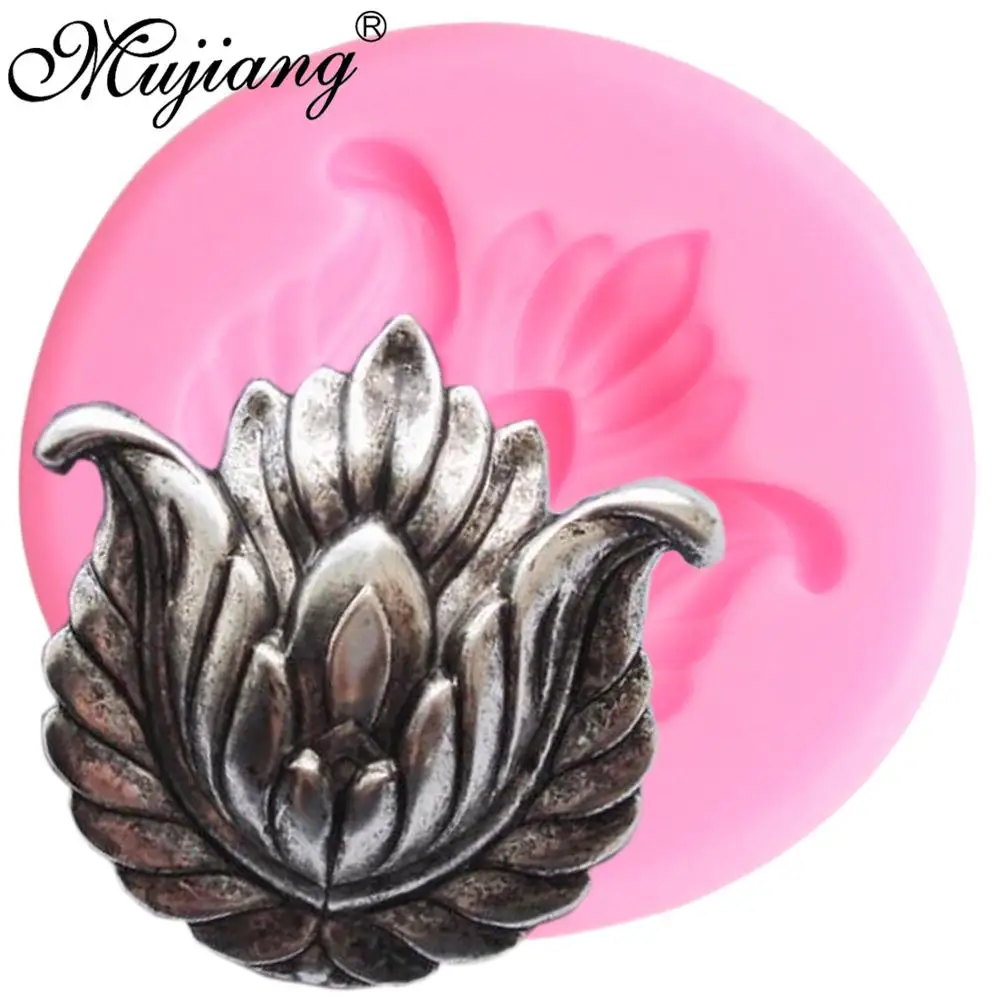 

Lotus Tulip Silicone Molds Polymer Clay Resin Soap Candle Molds Fondant Cake Decorating Tools Candy Chocolate Gumpaste Moulds