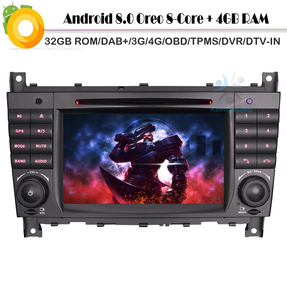 Android 8 0 Авторадио Navi Автомобильный GPS навигатор CD DAB + DVD WiFi 4G радио SD BT OBD TPMS для Mercedes