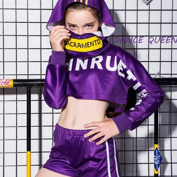 

Kids Hip Hop Suit Girls Jazz Dance Costume Boys Street Dance Clothes Children Fashion Catwalk Show Performance Outfit DQL026