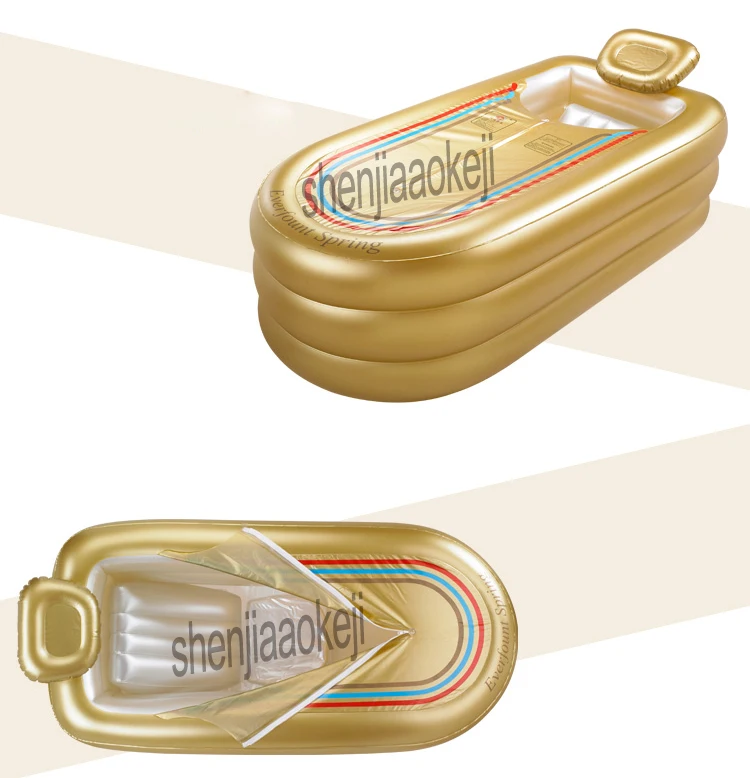 1 шт Одиночная надувная ванна для взрослых утолщенная Складная Ванна домашняя спа пластиковая изоляционная ванна с подушкой+ электрический насос