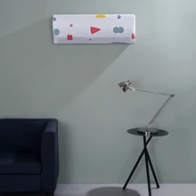 Мультяшный цветок стены украшения дома PEVA настенный эластичный кондиционер пылезащитный чехол