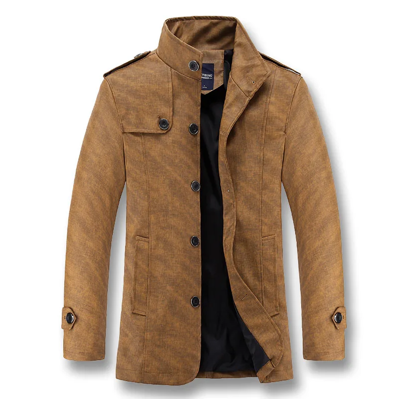 Khaki ISurvivor Jaqueta Masculina мужские Смарт повседневные приталенные куртки и пальто больших размеров Верхняя одежда Hombre куртка высокого качества - Цвет: Khaki