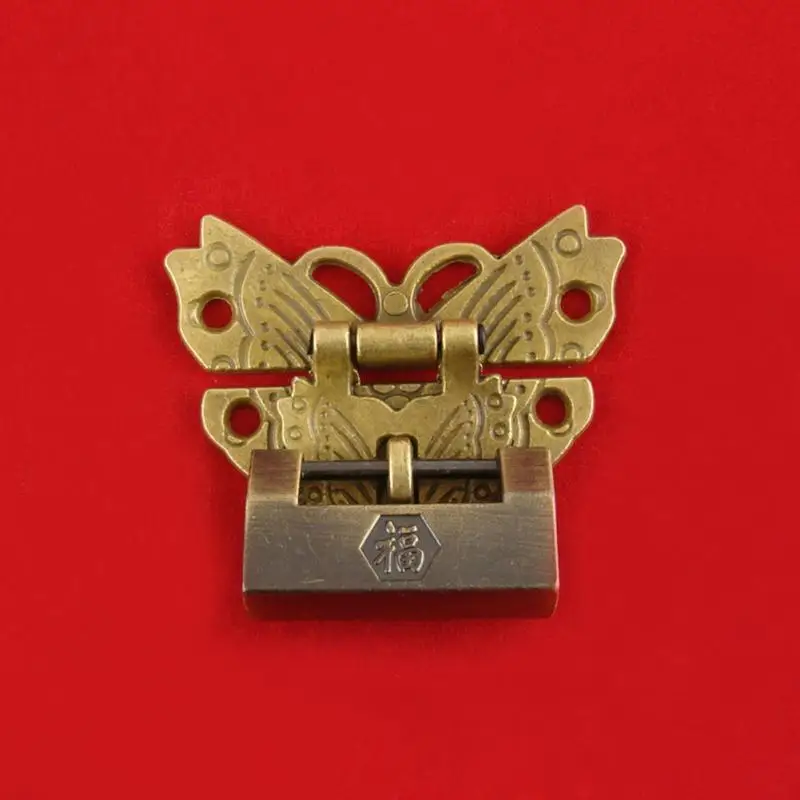 

For Wooden Jewelry Box Case Retro Hardware Alloy Butterfly Latch Catch