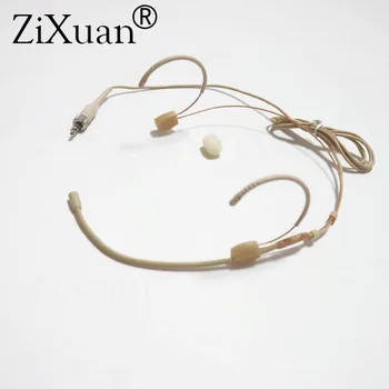 

Skin 3.5mm Screw Lock Stereo Ear Hanging Headset Headworn Microphone for Sennheiser G1 G2 G3 G4 Wireless Body-Pack Transmitter