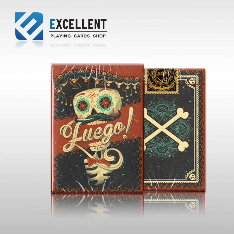 

1Pcs New Sealed Fuega Deck Black Or Red Colors Playing Card Magic Porps Magia Tricks Free Shipping
