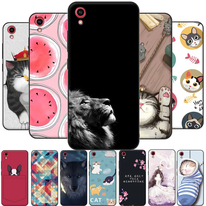 Чехол для Vivo Y91C Y93 симпатичный мультяшный Мягкий силиконовый чехол из ТПУ Y90
