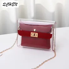 Women Bag in the package transparent small square bag shoulder diagonal package ladies jelly package small fresh Buckle 365 Women Bag in the package transparent small square bag shoulder diagonal package ladies jelly package small fresh Buckle 365