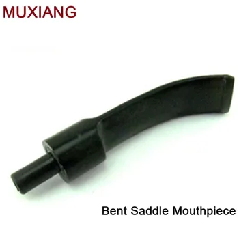 

MUXIANG Good Quality Bent Saddle 3mm Filter Briar Wood Pipe Specialized Mouthpiece Handmade Manufacture Pipe Mouthpiece be0018