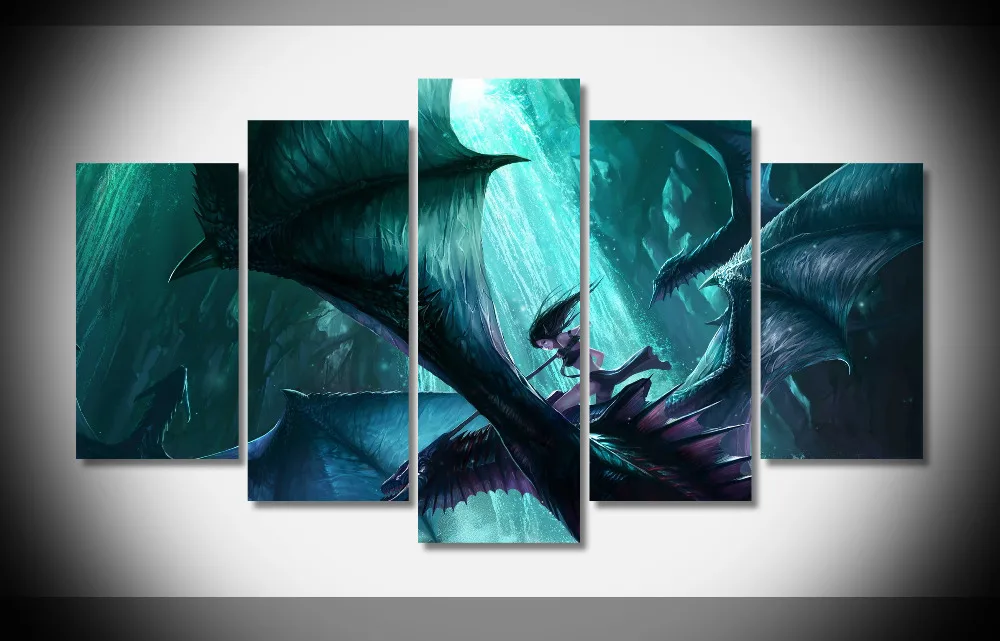

7067 chenbo dragon hd poster Framed Gallery wrap art print home wall decor wall picture Already to hang digital print