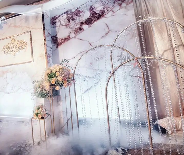 new tieyi ginkgo leaf road leading wedding props display stage background window decoration runway road leading flowers.