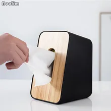 NOOLIM, японский стиль, простая коробка для салфеток, деревянная крышка, коробка для салфеток, вертикальная, для гостиной, дома, креативная коробка для салфеток, бумажная коробка для хранения