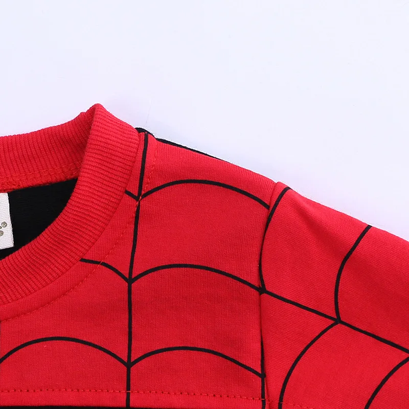 Комплекты одежды с рисунком Человека-паука для маленьких мальчиков, куртка+ футболка+ штаны, детская одежда, модные хлопковые мягкие комплекты одежды из 3 предметов