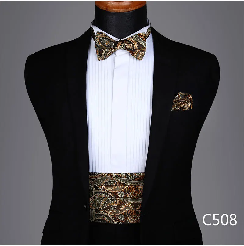 Для мужчин формальная для вечеринки, свадьбы Пейсли Цветочный Polk Dot сплошной широкий круг самостоятельно регулируемый галстук-бабочка и