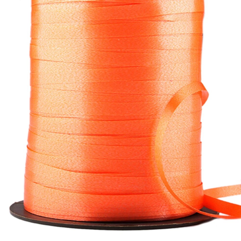 Многоцветный 250 ярдов шар лента рулон DIY подарки ремесла Фольга керлинг Свадьба День Рождения украшения Детские принадлежности 5 мм - Цвет: Orange