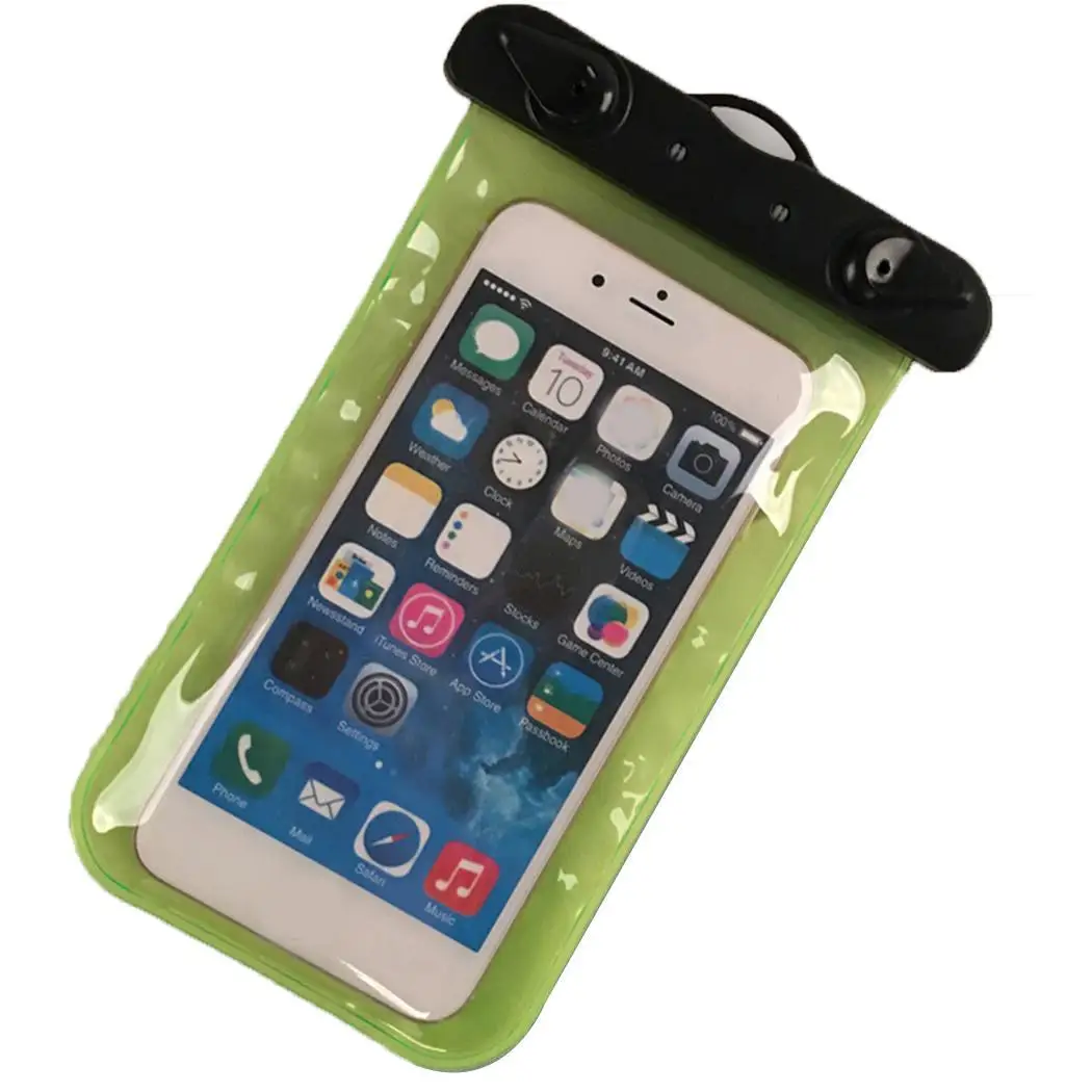 

Transparent PVC Waterproof Phone Cover Underwater Swimming Diving Rafting Water Resistant Smartphone Bag Dry Sealed Pocket
