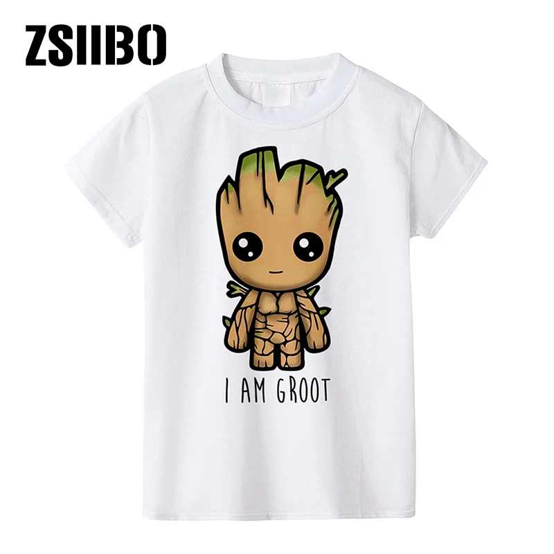 

ZSIIBO Children's T-shirt Anime Baby Tree Funny Child Tshirt Summer Boys Girls Clothes Universal Round Neck Tops Short-sleeved