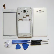 Middle Frame Chassis + Battery Cover Housing Case + touch screen glass For Samsung Galaxy Grand Prime G531 SM-G531 (Single Card)