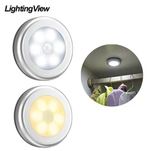 PIR датчик движения под шкафом свет авто умная Ночная лампа светодиодные лампы для дома спальня шкаф кухонный шкаф