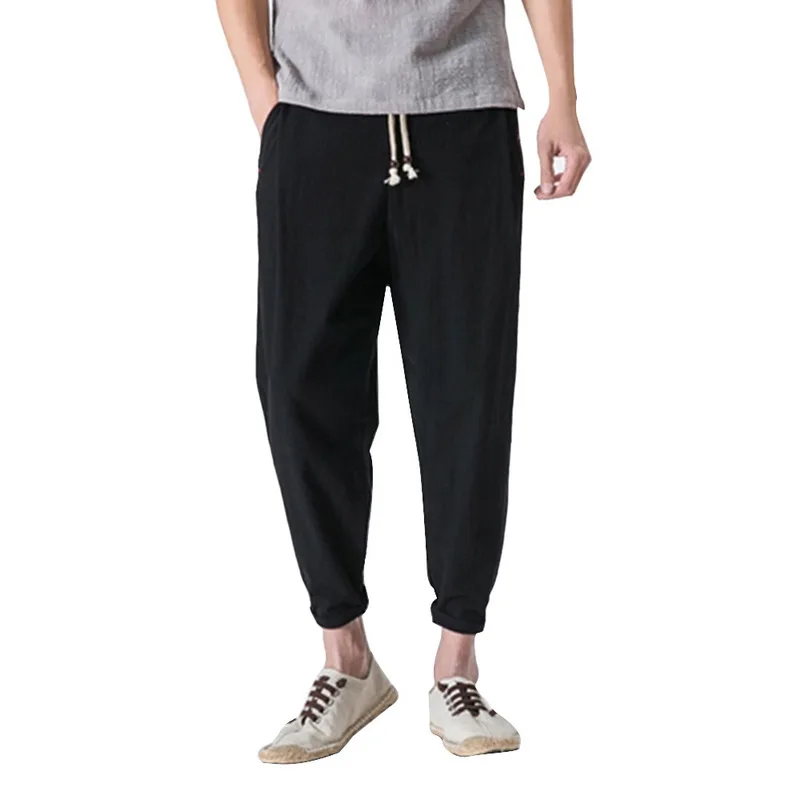 

CALOFE Brand Sports Harem Pants Men Jogger Men Fitness Running Trousers Male Harajuku 2019 Summer Vintage drawstring Clothes