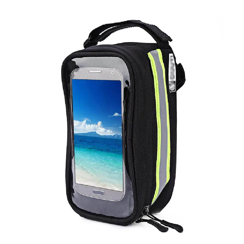 Bicycle Phone Bag Case Touch Screen Waterproof Bike Frame Front Tube Storage Bag Pouch Case for iPhone Samsung 3.5-6 inch Phones (19)