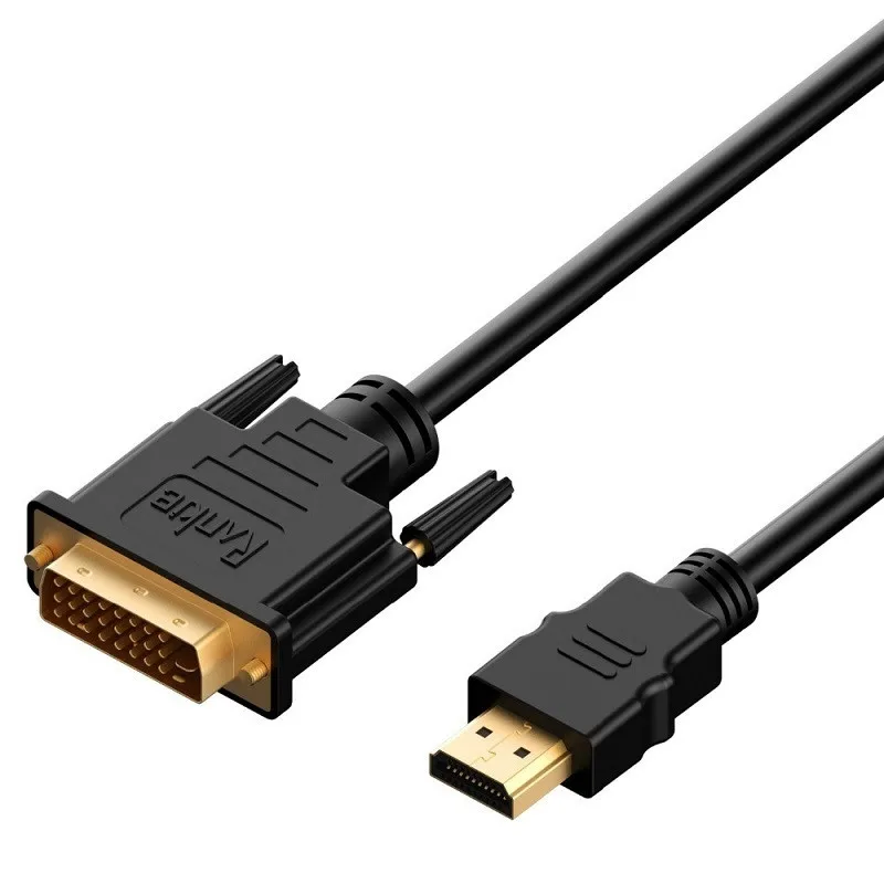 1 м 1,5 м 2 м 3 м 5 м 10 м HDMI к DVI DVI-D кабель 24+ 1 pin адаптер Кабели 1080p для lcd DVD HDTV xbox PS3 Высокоскоростной hdmi кабель