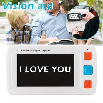 

4.3Inch Digital Vision Magnifier Colorful LCD Display Screen Low Vision Aid for Reading HY99