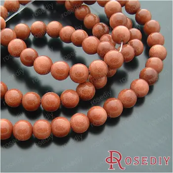 

Wholesale 8mm Round Natural Golden Sandstone Beads Diy Jewelry Findings Accessories Roughly 48 pieces(JM5458)