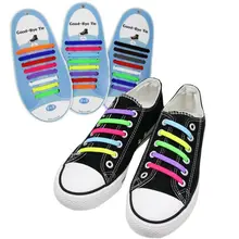 16 шт./компл. беговой обуви chamrs галстуком-бабочкой шнурков модные унисекс в спортивном стиле; шнурки из эластичного силикона; подходят ко всем кроссовкам; ремешки N010