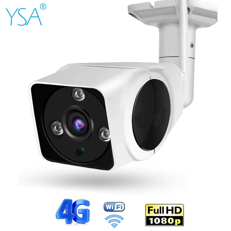 

Full HD 1080P Bullet IP Camera Wireless Wi-Fi GSM 3G 4G SIM Card Wifi Security Camera Outdoor Night Motion Detection IR CCTV Cam
