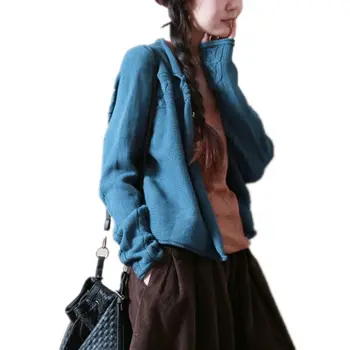 

Autumn and Winter New Twisted Knit Cardigan Sweater Short Female Cotton Line Retro Shirt Jacket Casual Soft Knitwear casaco f922