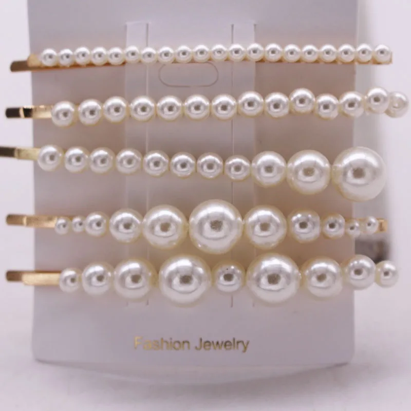 

5pc set Romantic Cream Pearl Hair Pin Hair Clip Hair Accessories