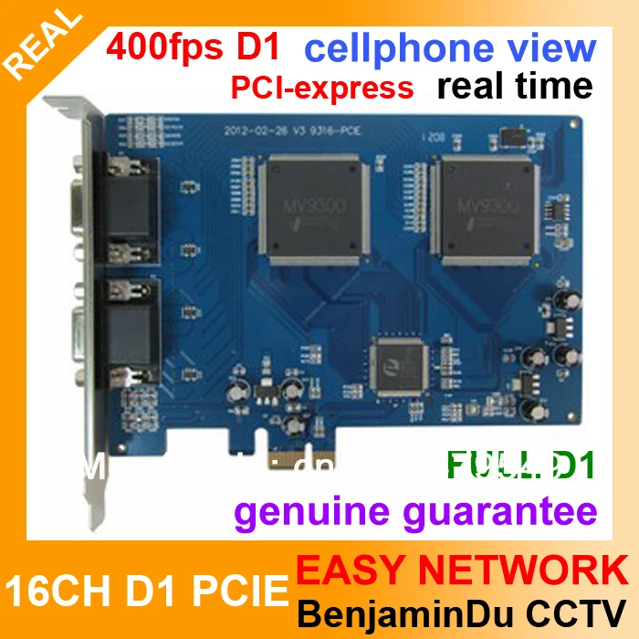 PCIE 16 CH 480FPS High Quality Resolution Real Time CCTV DVR Card 16CH