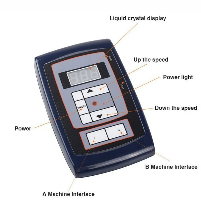 Профессиональный ЖК-дисплей цифровой Источники питания для татуажа постоянный Макияж татуировки брови Регулируемый Питание Tatouage d'alimentation