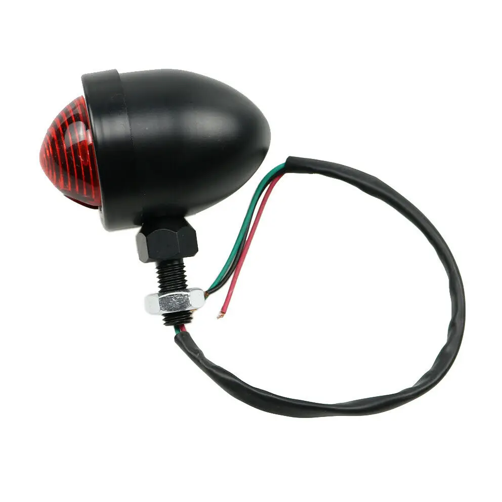 

Black Motorcycle Rear Brake Tail Light Cafe Racer Choppers Cruisers Custom CB XL