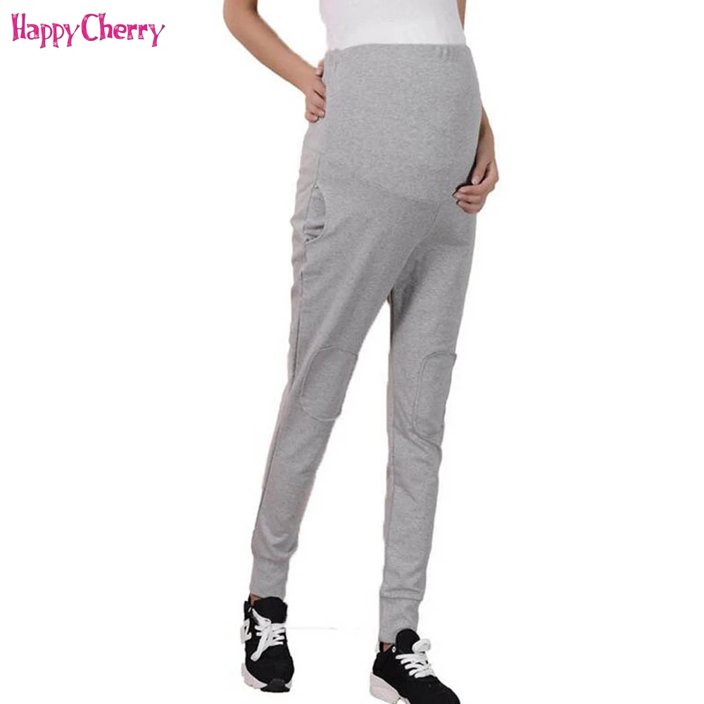 Maternity Leggings Pregnant Pants 100 Cotton Adjustable Elastic Waist