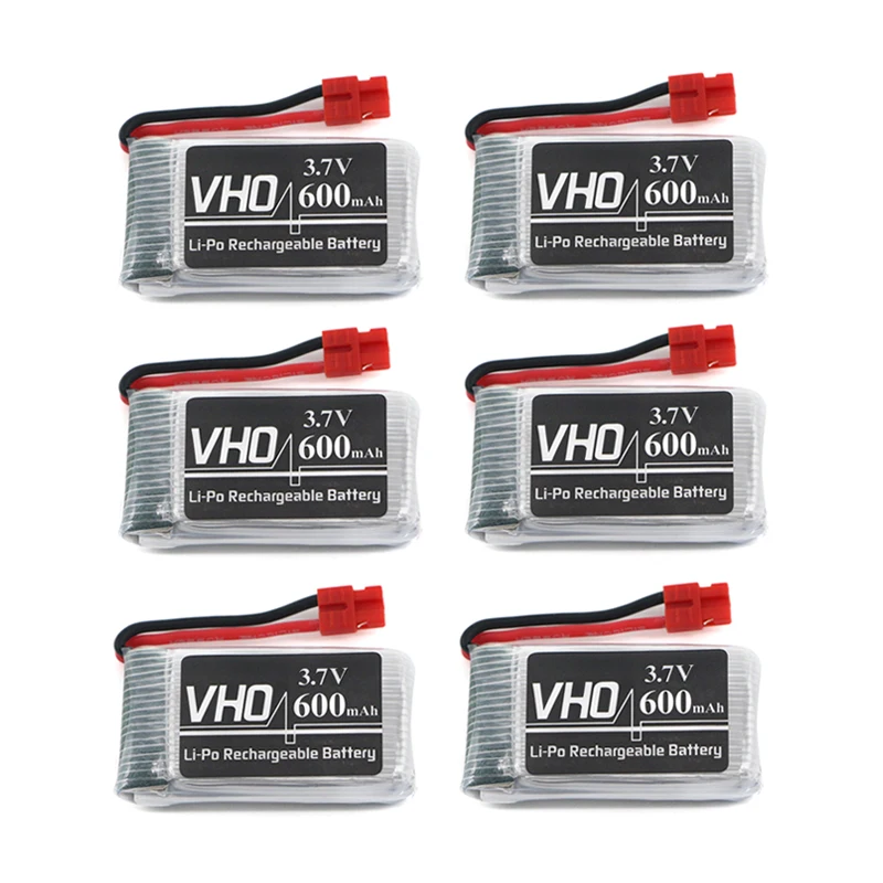 VHO 6 шт. 3.7 В 600 мАч Батарея SYMA x5hc x5hw RC Quadcopter запасной Запчасти Аксессуары для видео
