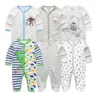 6 ชิ้น/ล็อตเสื้อผ้าเด็ก jumpsuits ทารกแรกเกิดเด็กทารกหญิง Romper เด็กทารก Roupa de bebe 3 6 9 12M เด็ก Japamas เสื้อผ้า