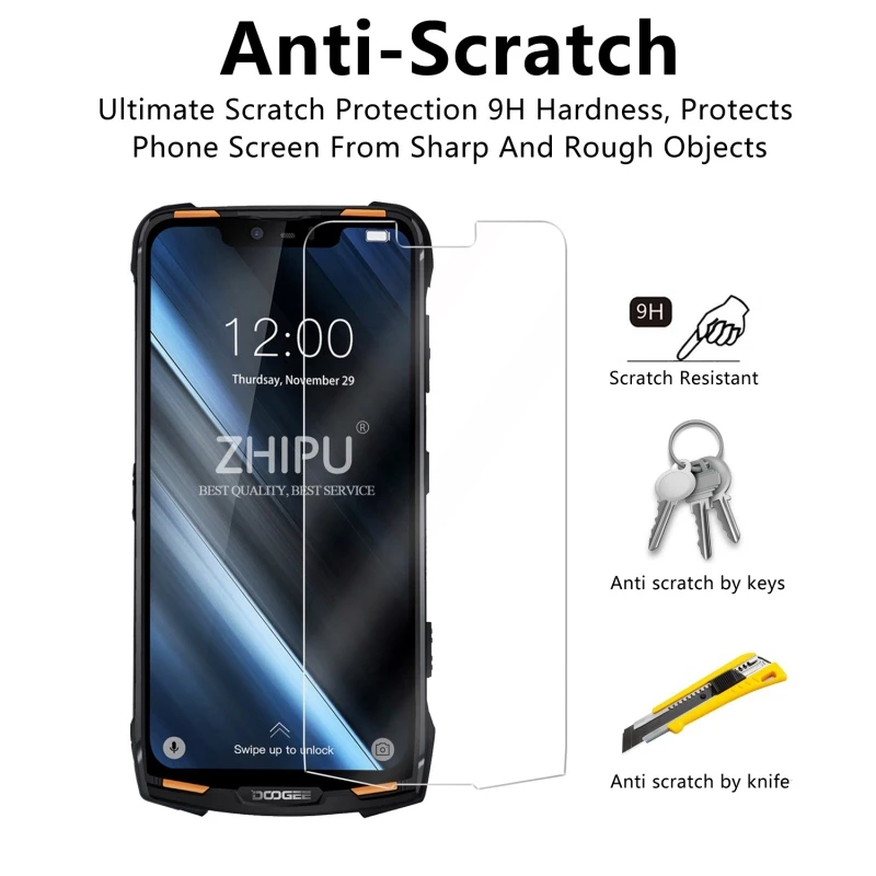 Закаленное стекло Для Doogee S90 Pro 6 18 &quotЗащитное для экрана 2.5D 9H Премиум защитная