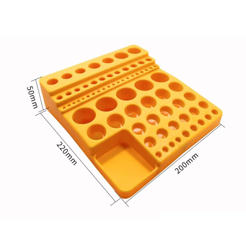 Spring collet 1pcs plastic case Storage box for spring collet inserts collect for CNC tool parts collecting Collecting tool Box