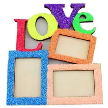 Любовь деревянная фоторамка белая Базовая рамка для фотографии ручной работы творческие ремесла домашний декор