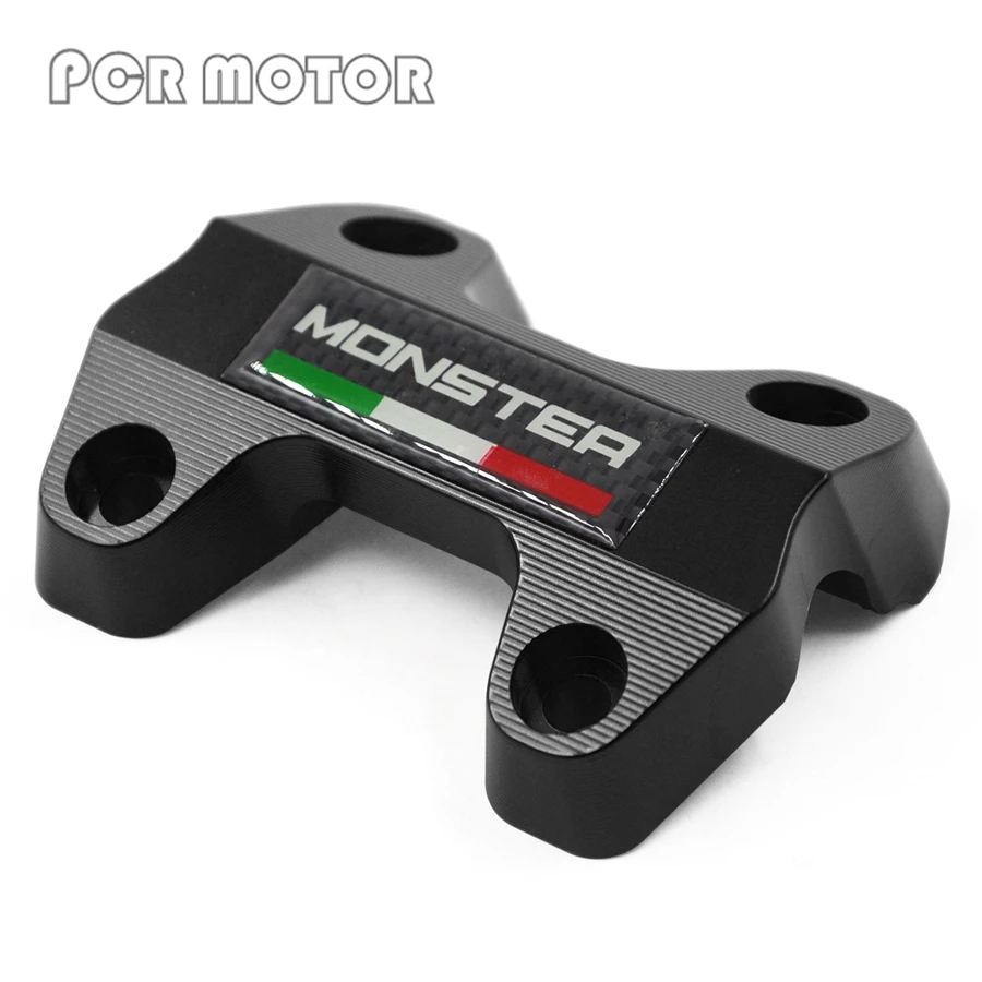 

Motorcycle Dirt bike CNC Handlebar Riser Top Cover Clamp Red For DUCATI MONSTER 821 2013 2014 2015 2016