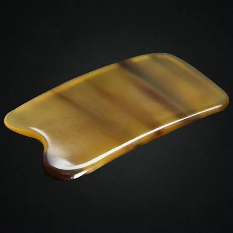 

Natural Horn Guasha Therapy Care Tool Scraping Board Body Dedicated Thin Face Stovepipe Dredge Meridian Facial General