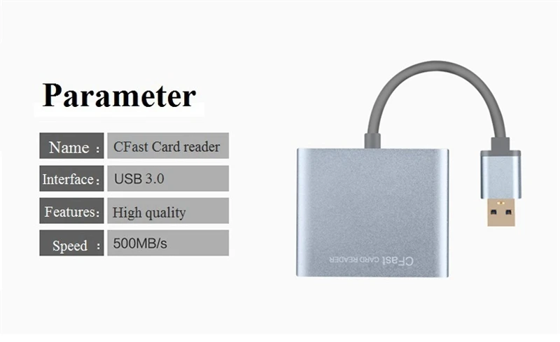 Высокое качество USB3.0 CFast кард-ридер USB 3,0 слот для карт памяти Писатель CFAST 2,0 кард-ридер адаптер 500 МБ/с. для Lexar& CFAST карты