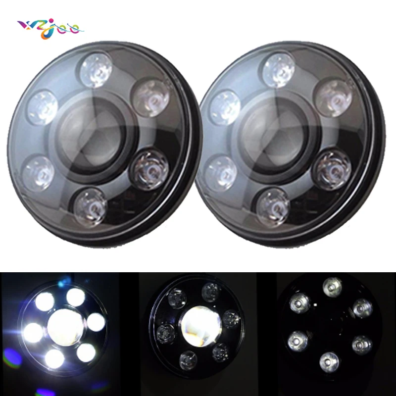 

2pcs 48W car headlights 7 inch motorcycle headlights for Jeep Wrangler Lada 4x4 urban Niva Nissanv Hummer Suzuki Samurai