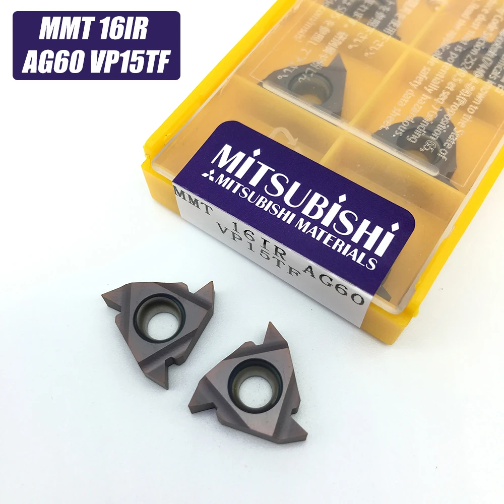 

20pcs MMT 16IR AG60 VP15TF Thread Turning Tool Carbide Insert Lathe Cutter Tools turning inserts Cutting Tools CNC tool 16IRAG60