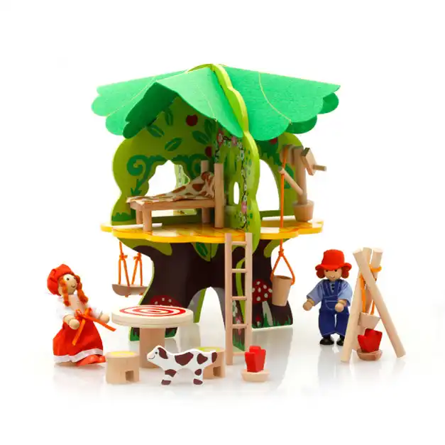 wooden toy treehouse